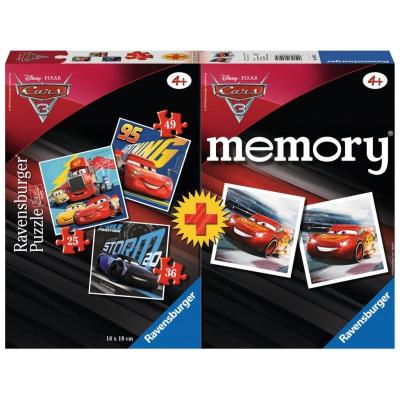 Memory® + 3 Παζλ Cars 3